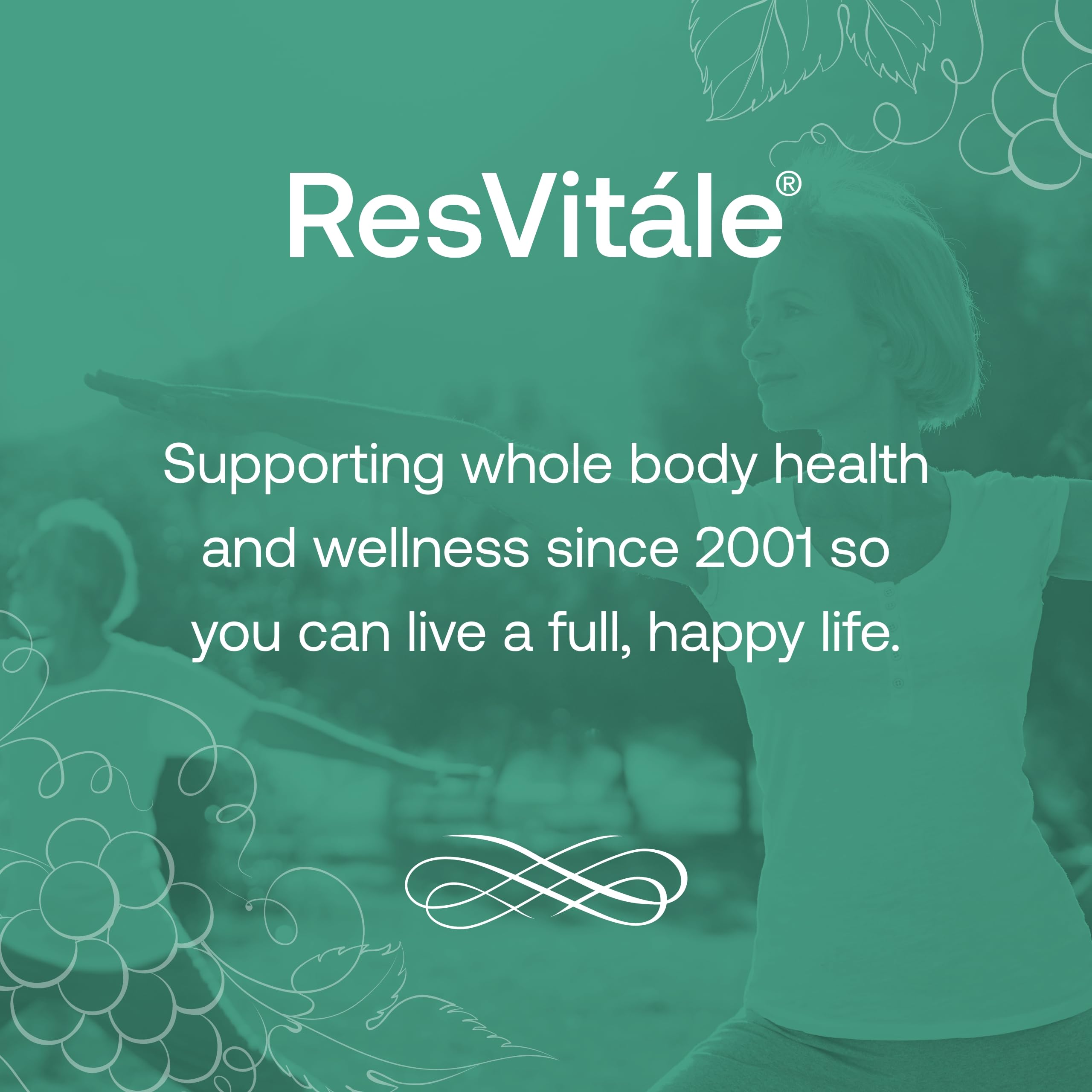 ResVitale packaging design emphasizes eco-friendly commitments and quality.