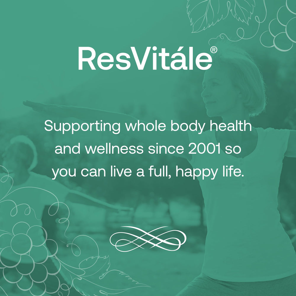 Veggie capsules support easy daily intake and sustained release with ResVitale.