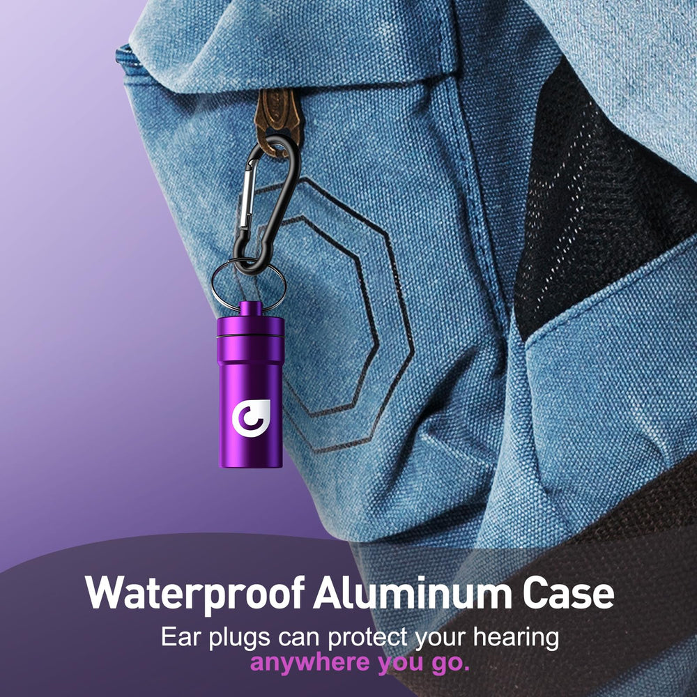Reure ear plugs on a motorcycle ride reducing noise exposure