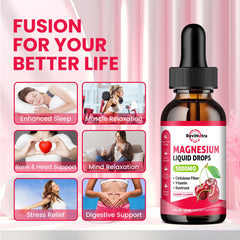 ReviNutra magnesium glycinate drops with beetroot and vitamins for vitality.