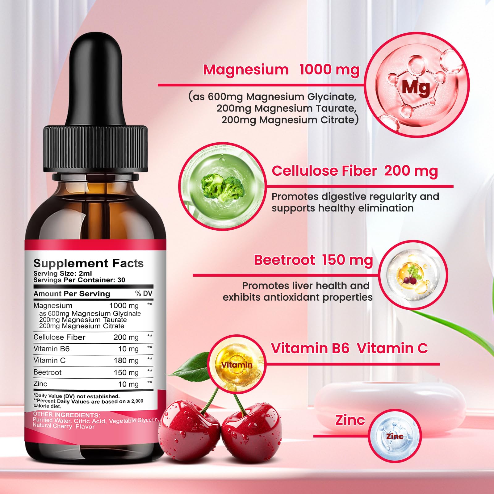 ReviNutra magnesium drops under the tongue for faster absorption.