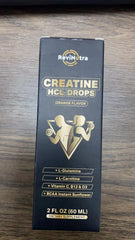ReviNutra Creatine HCL drops showing daily 2 ml serving