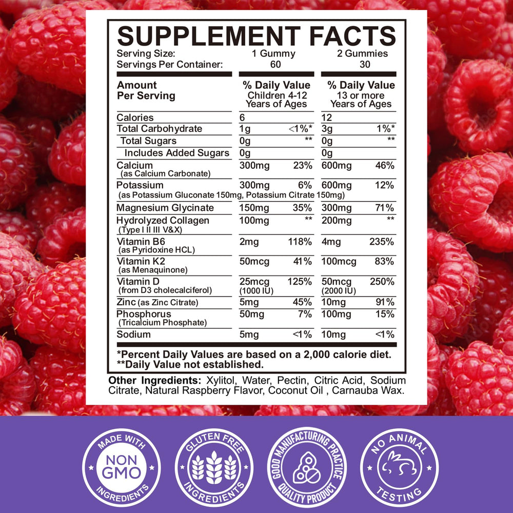 ReviNutra gummies texture closeup showing chewy, tasty raspberry flavor