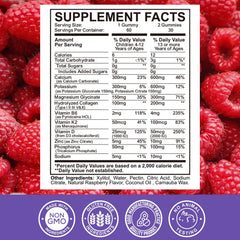 ReviNutra gummies texture closeup showing chewy, tasty raspberry flavor
