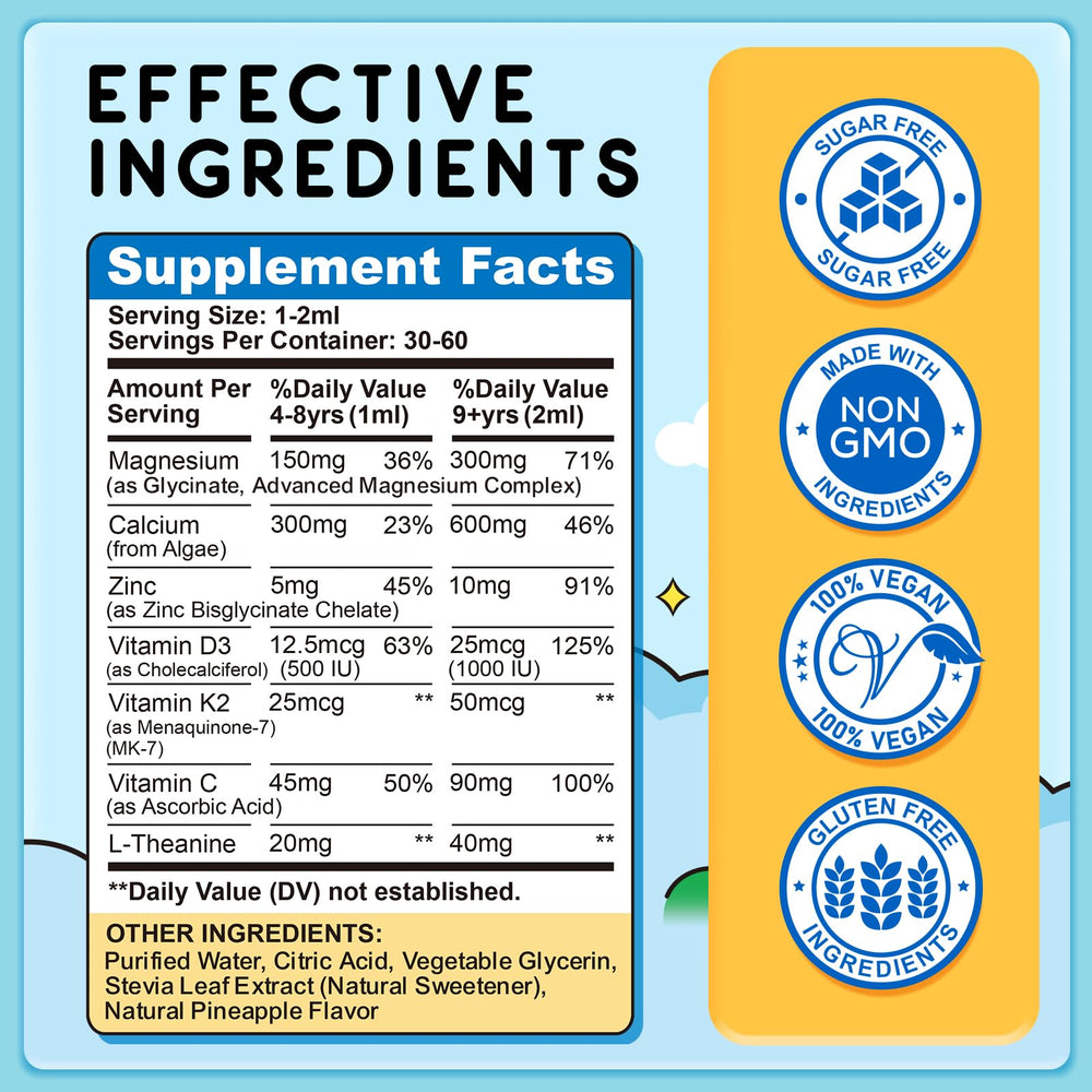 ReviNutra Kids Magnesium Liquid dropper ready for easy dosing