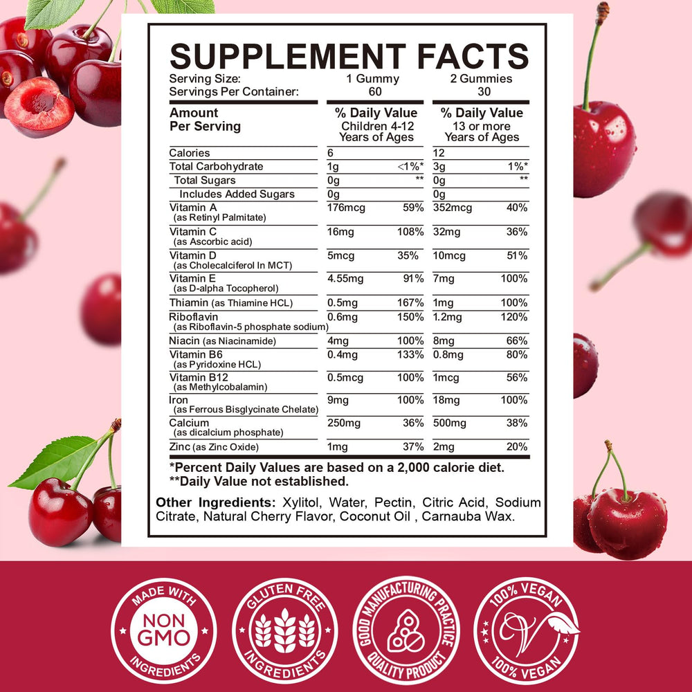 ReviNutra kids multivitamin packaging for complete daily nutrition.