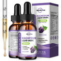 ReviNutra 2 Pack Magnesium Liquid Drops – Glycinate, Taurate & Citrate, Sugar-Free Grape Flavor