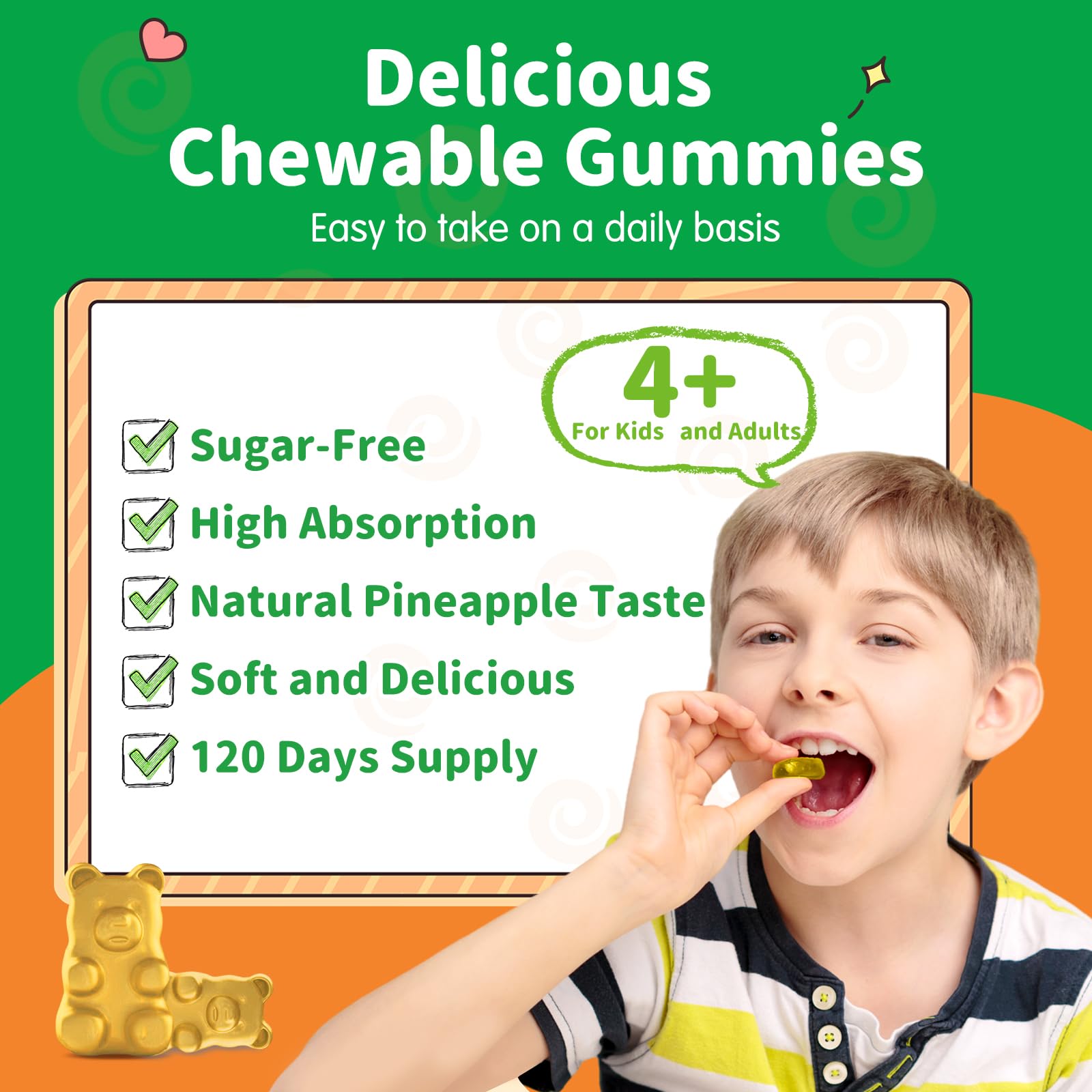 ReviNutra pineapple-flavored gummies as a daily relaxation option.