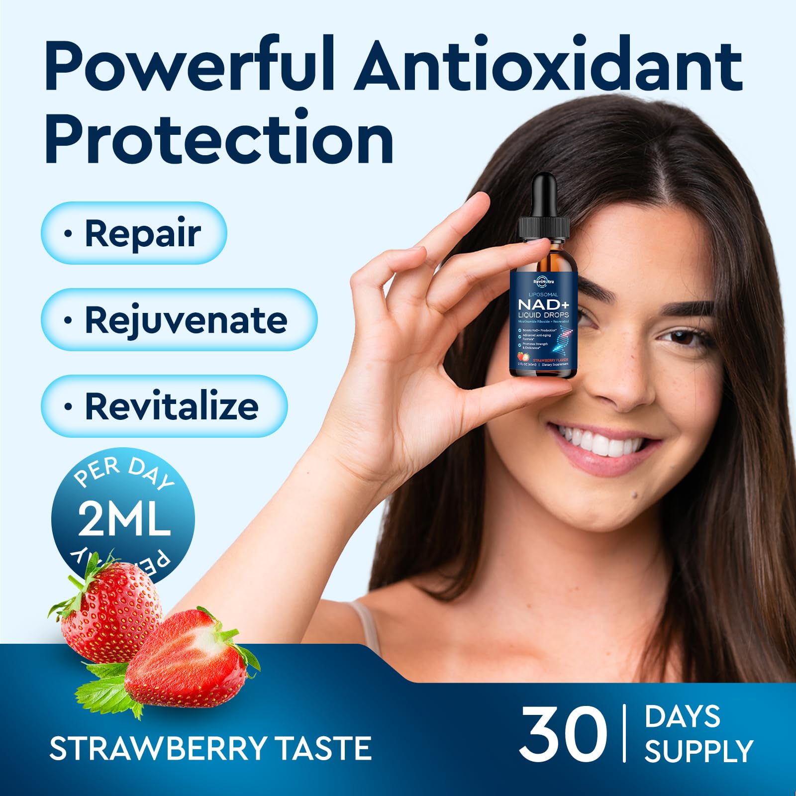 ReviNutra NAD+ black pepper absorption illustration signals enhanced uptake