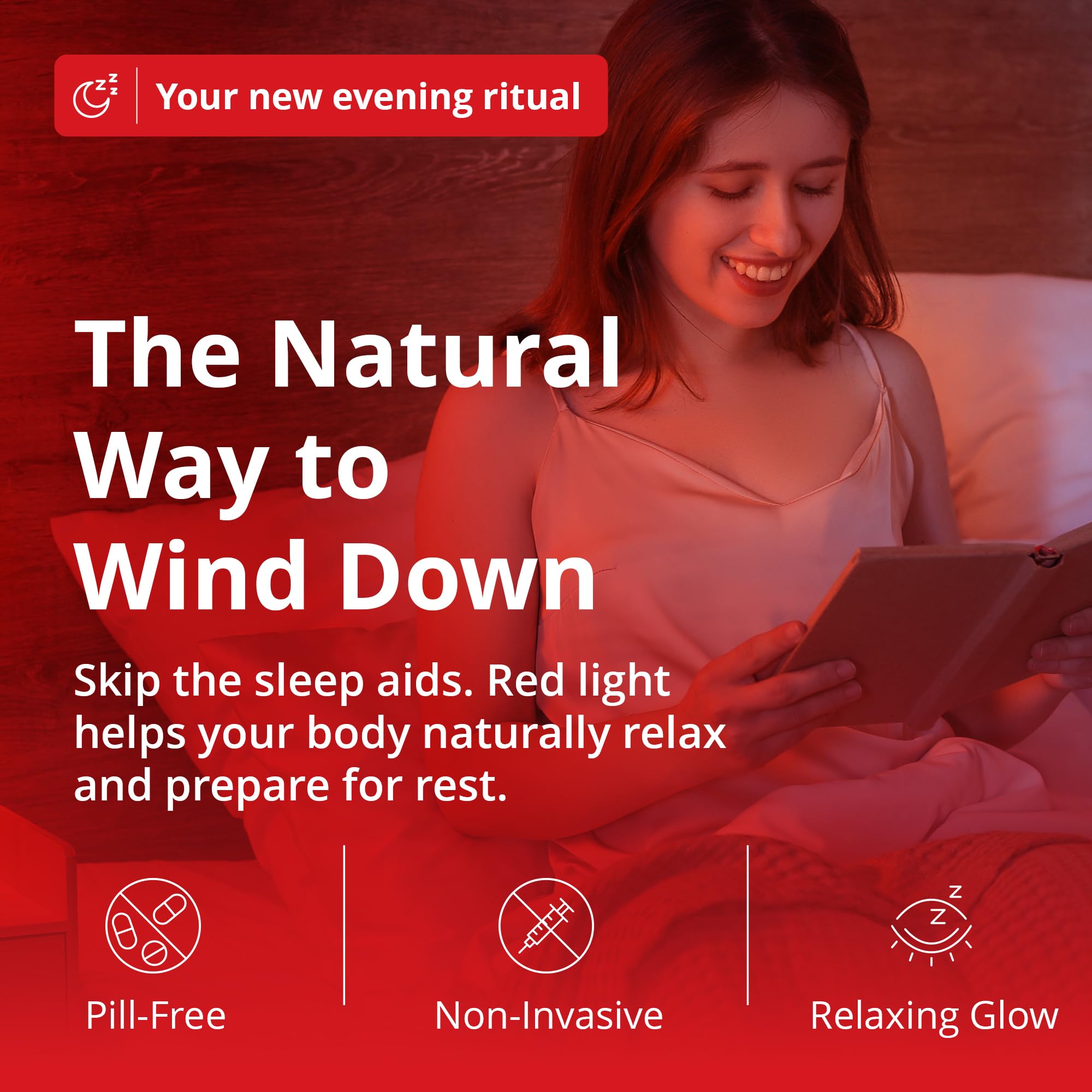 Revive emits sunset-like glow to reduce harsh lighting in living and sleeping spaces.