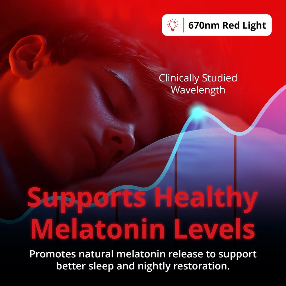 Revive compact red night light ideal for parents managing bedtime environments.