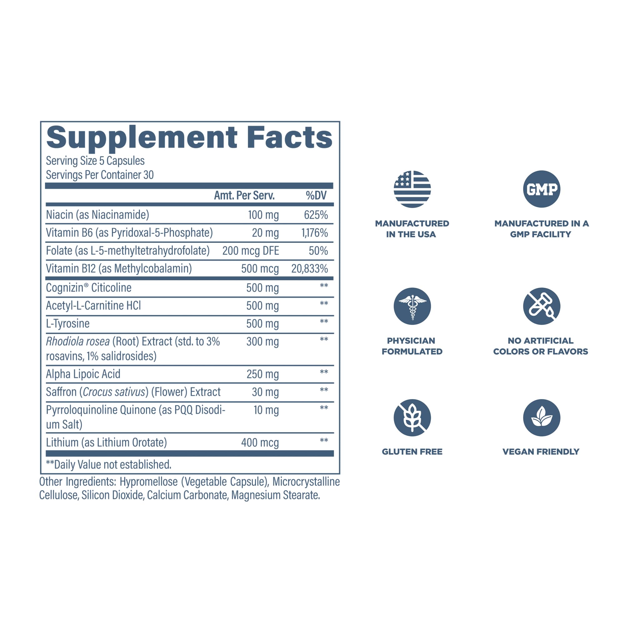 Serving guide with Revive MD Brain capsules supports a morning routine.