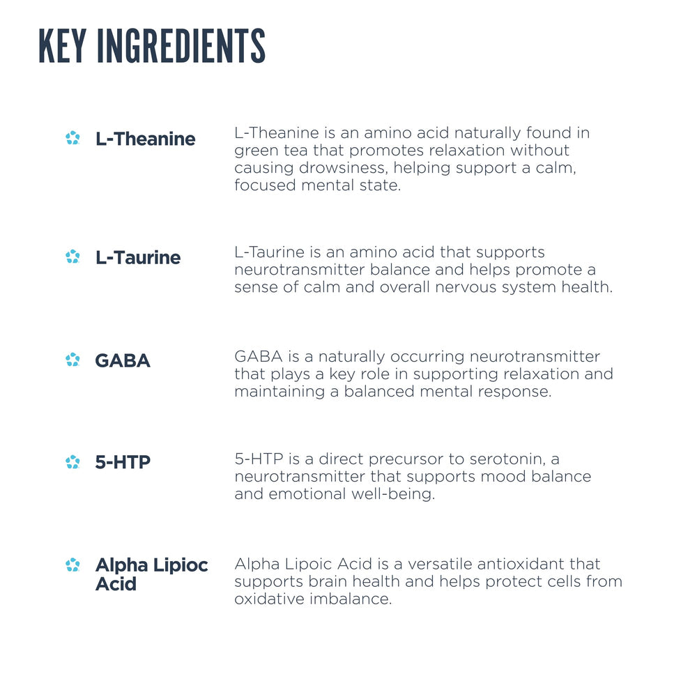 Pouring Revive MD Calm capsules suggests routine and mindful wellness.