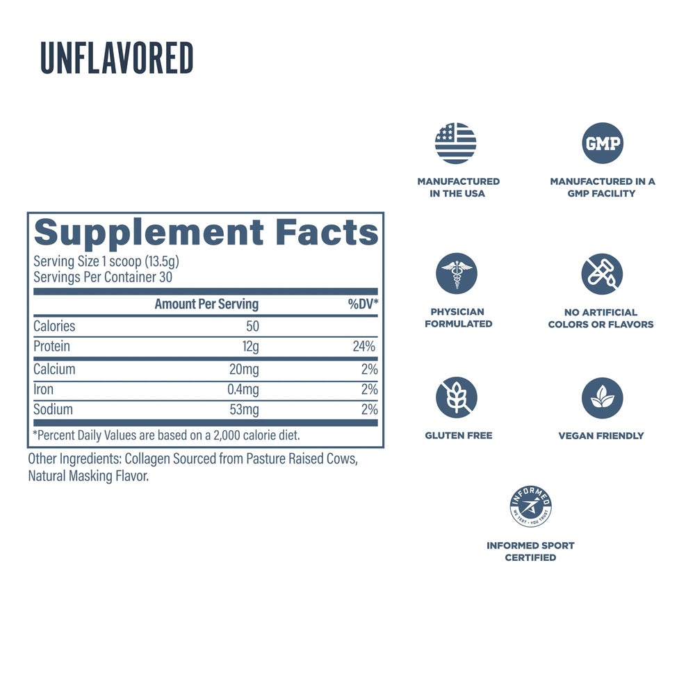 Bones and joints support from grass-fed collagen in CollaPURE.