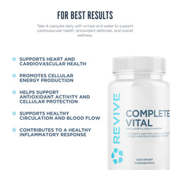 Label of Revive MD Complete Vital showing natural formulation