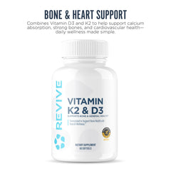 Close-up of Revive MD D3 capsules for daily mood and strength support