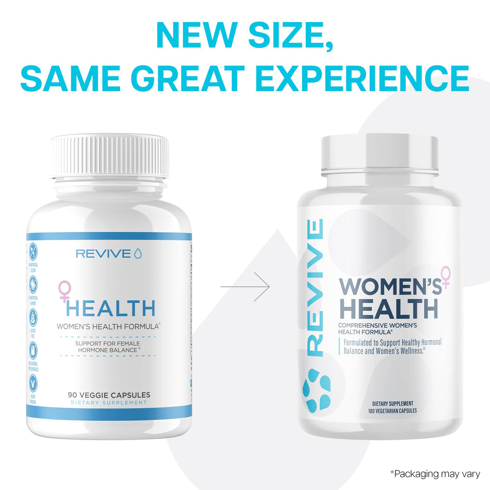 Cap seal visible on Revive MD Hormone Balance bottle for freshness