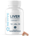 Revive MD Natural Liver Cleanse – Milk Thistle Liver Support, NAC & TUDCA, 120 Capsules (30 Servings)
