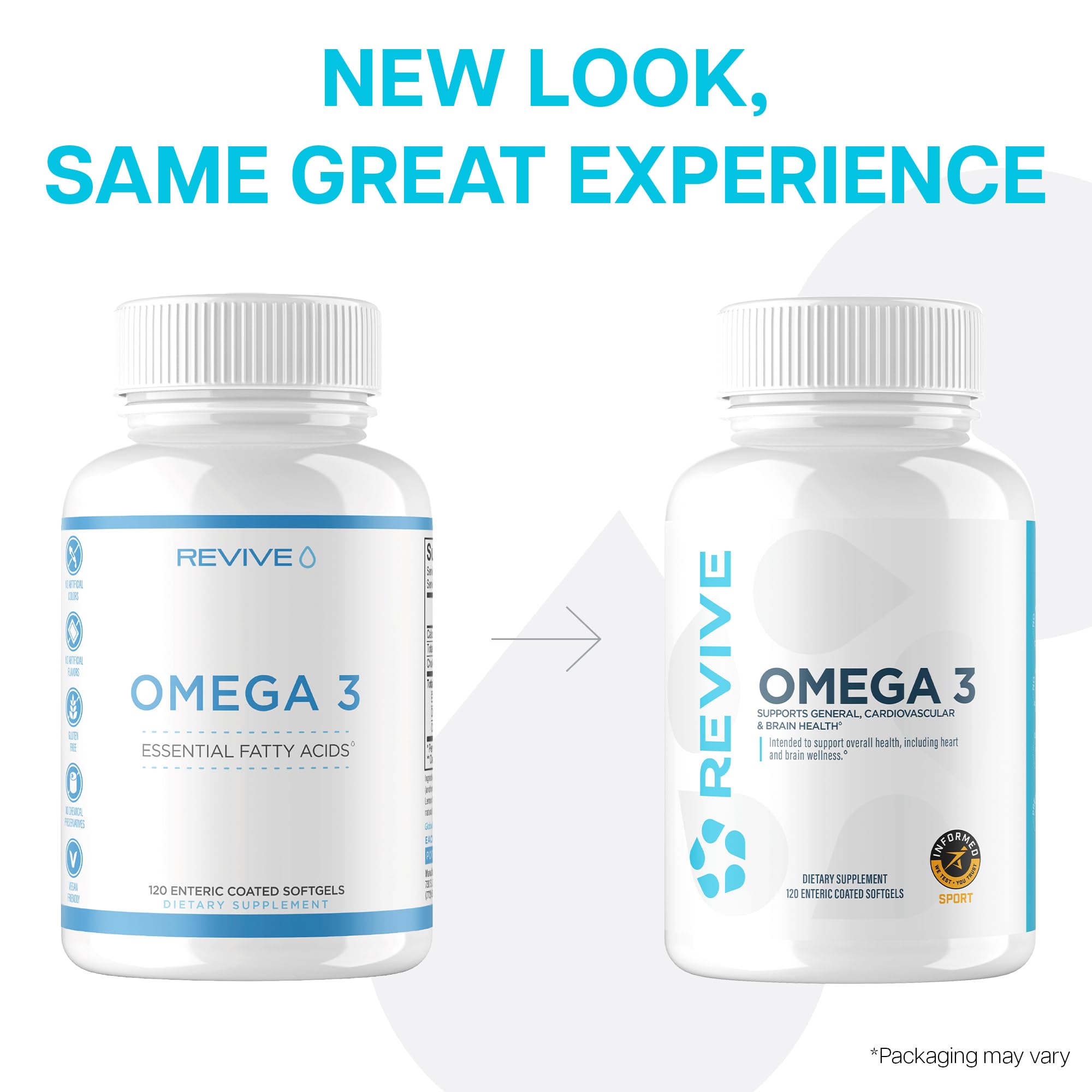 Revive MD Omega-3 vegan-friendly icon signals suitable choice