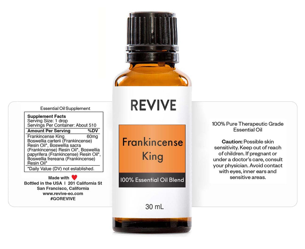 REVIVEEO Frankincense King in diffuser scene evokes tranquil spaces