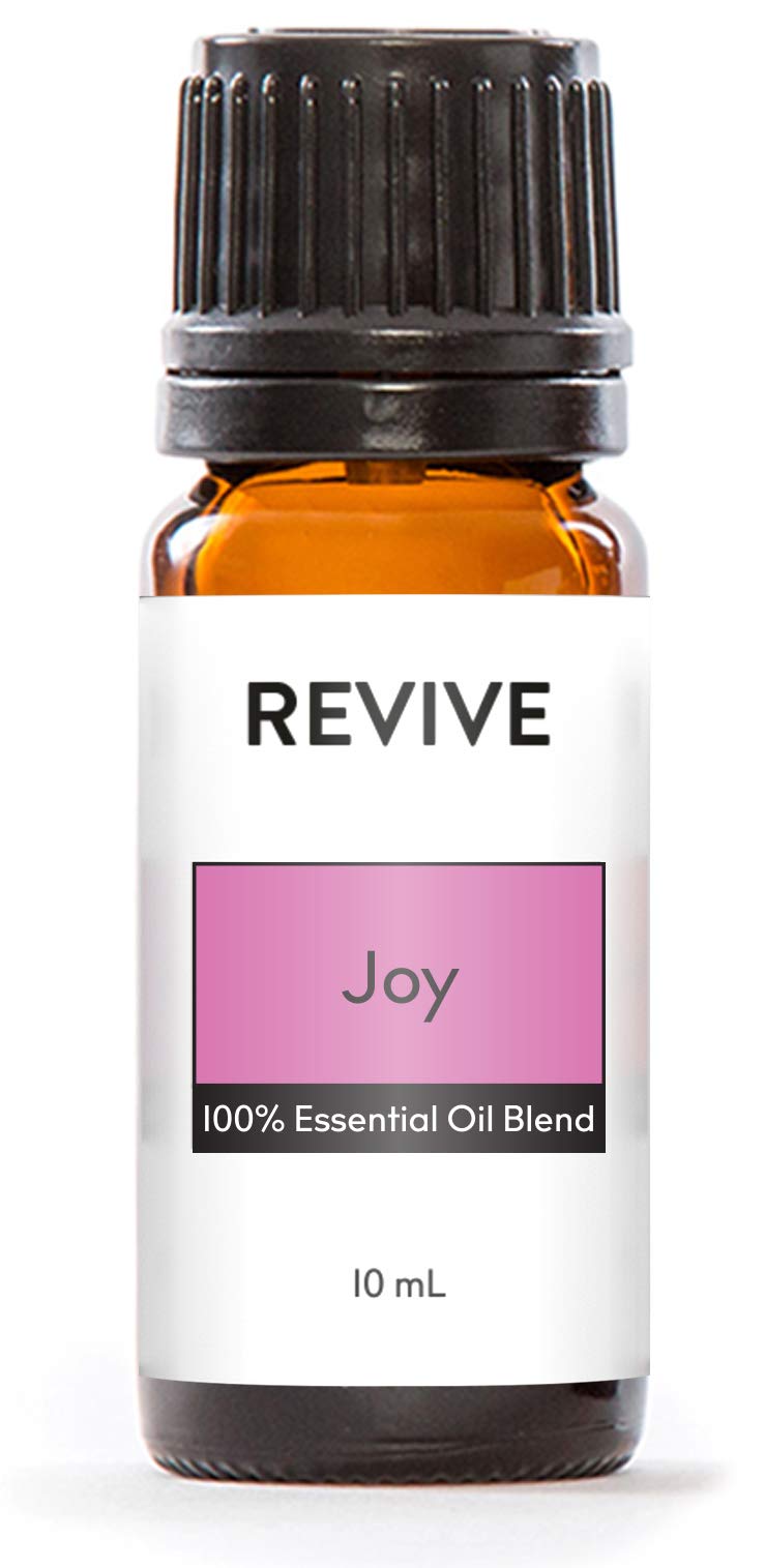 REVIVEEO Joy essential oil blend bottle close-up for diffuser use and aroma