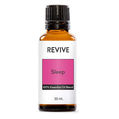REVIVEEO Sleep essential oil bottle cap close-up promotes calm evenings when used in a diffuser.