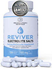 REVIVER salt tabs bottle showing quick hydration for runners and athletes
