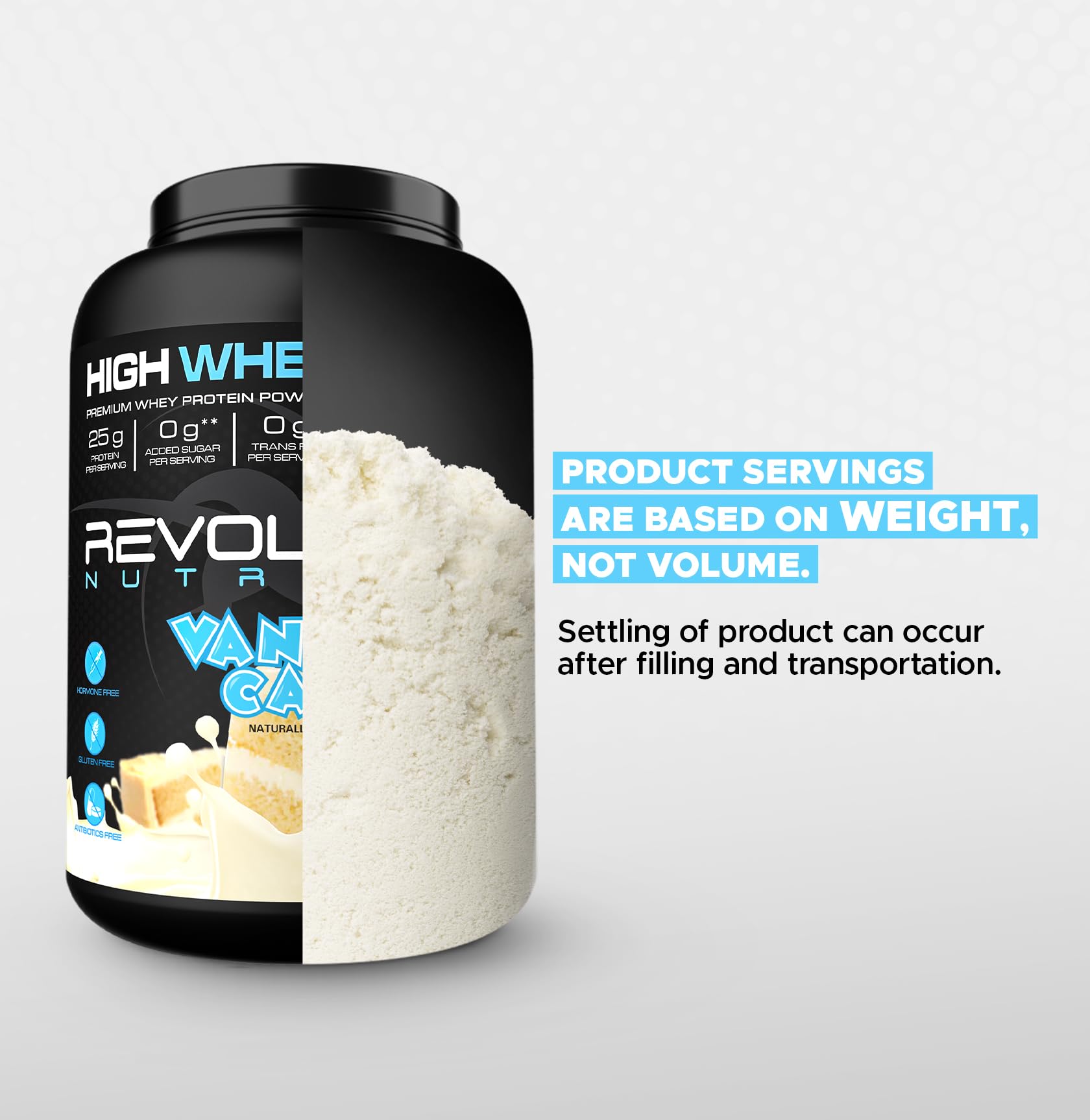 Vanilla Cake flavor variety option for tasty, flexible protein supplementation.