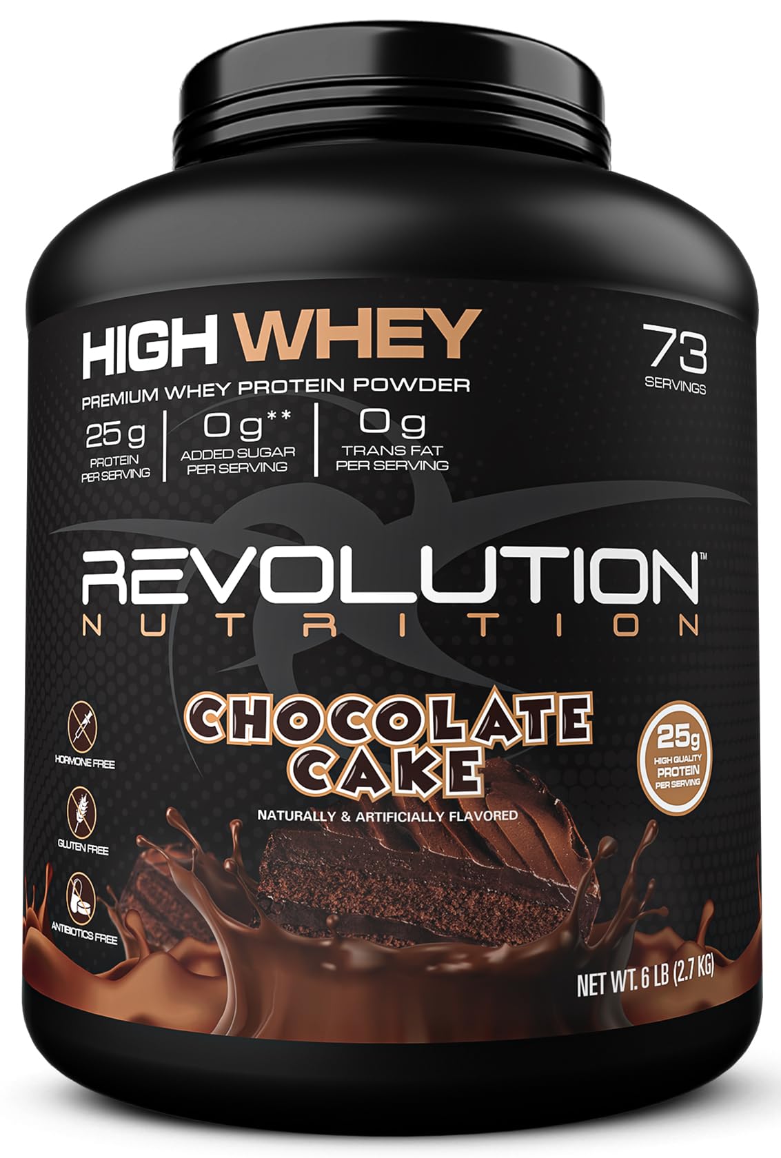 Revolution Nutrition High Whey tub front view for daily protein support