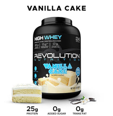 High Whey 25g scoop provides convenient protein between meals or after training.