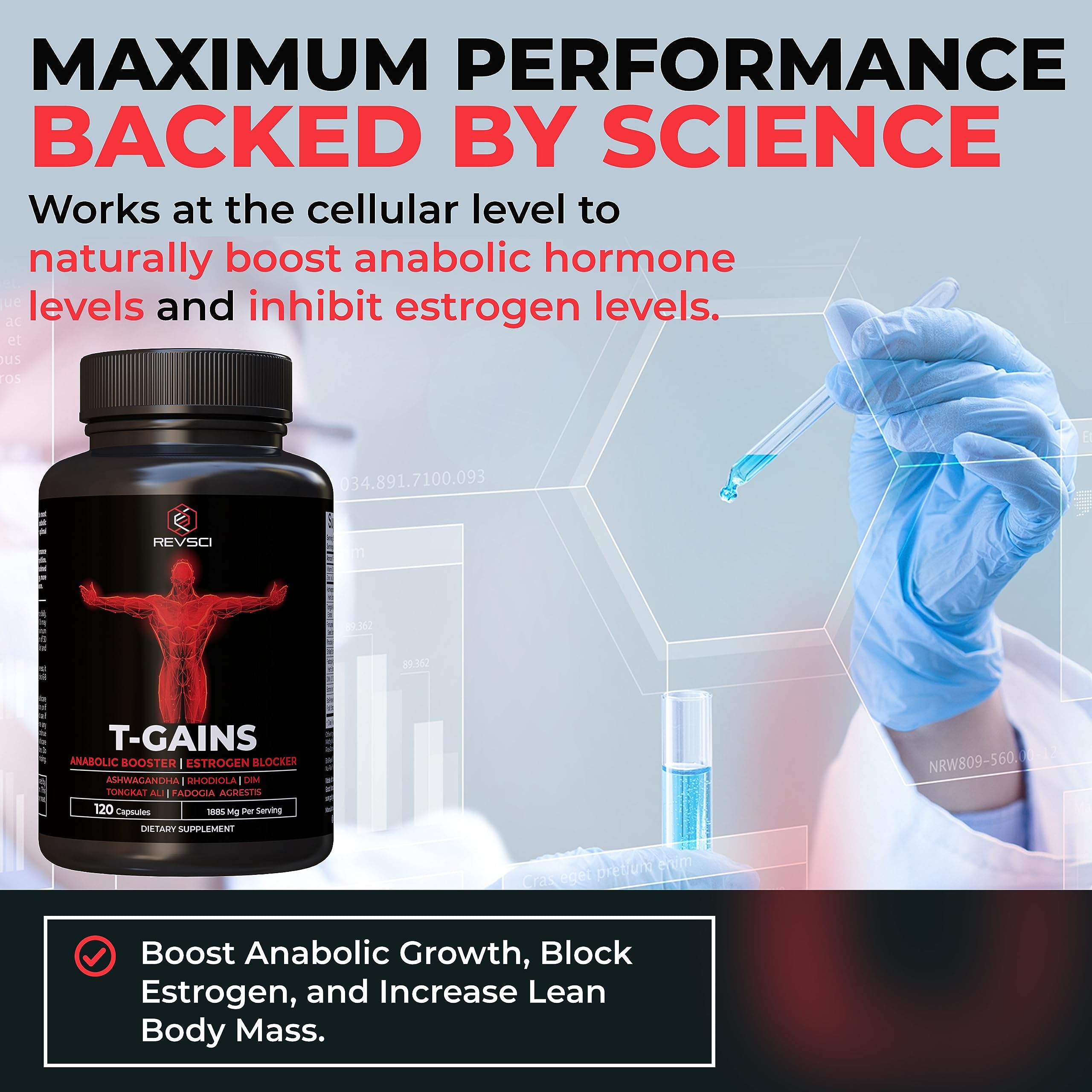 Revolution Science Anabolic Booster Ashwagandha for recovery