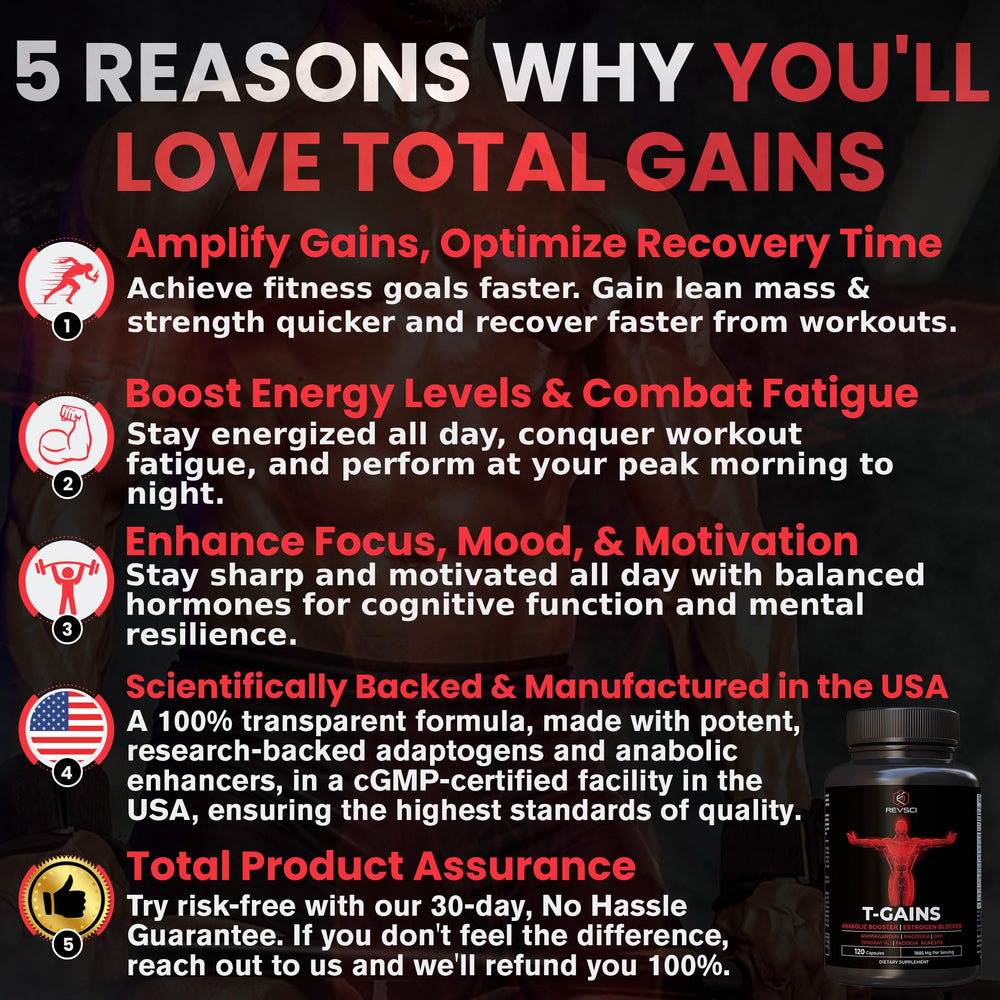 Revolution Science Anabolic Booster bottle pour shows ready-to-take capsules