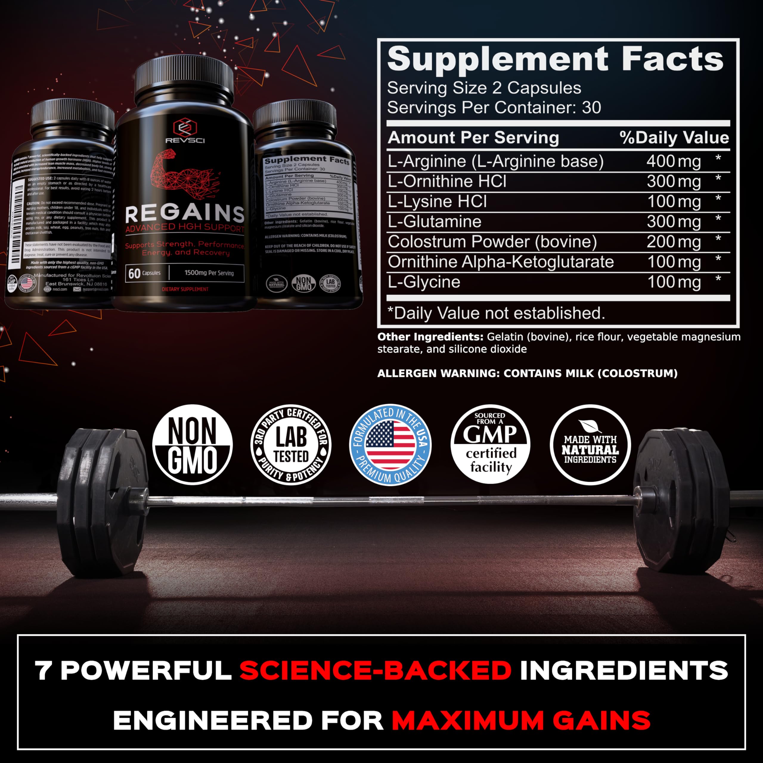 Revolution Science Regains box packaging indicates ready-to-use daily supplement