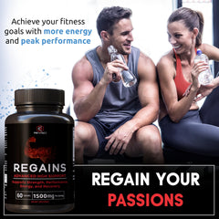 Revolution Science Regains capsules closeup emphasizing potency and purity