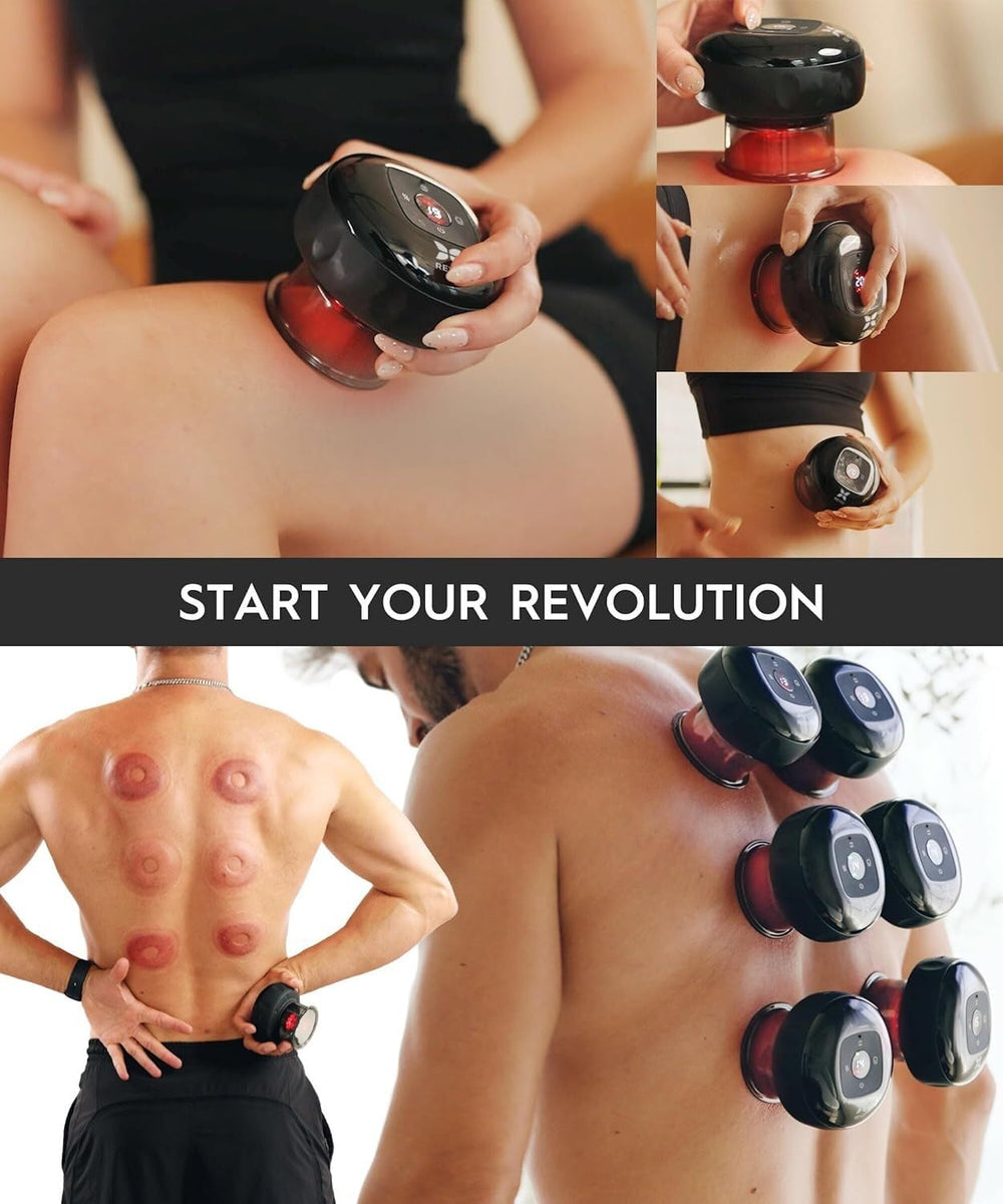 REVOMADIC REVO cupping set pack for expanded at-home therapy options.