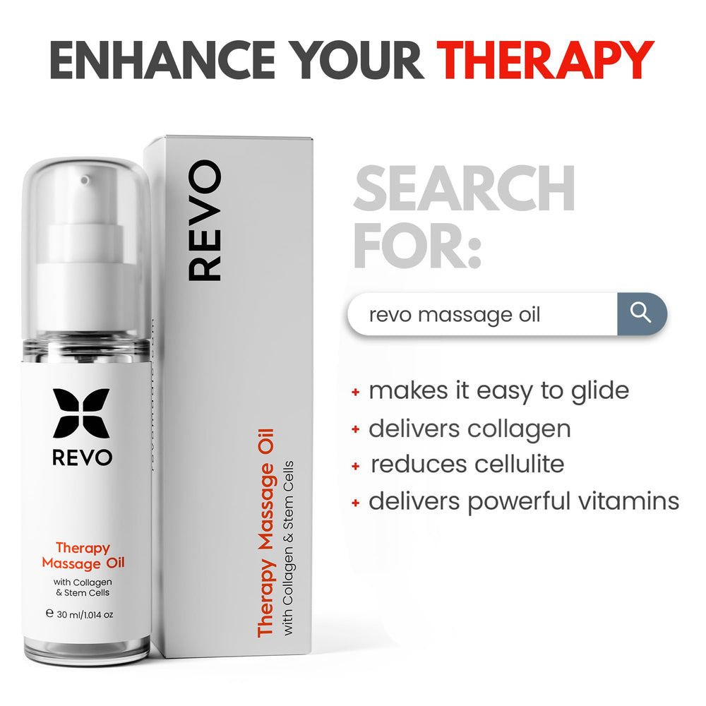 REVOMADIC REVO gliding tube enables smooth technique across skin.