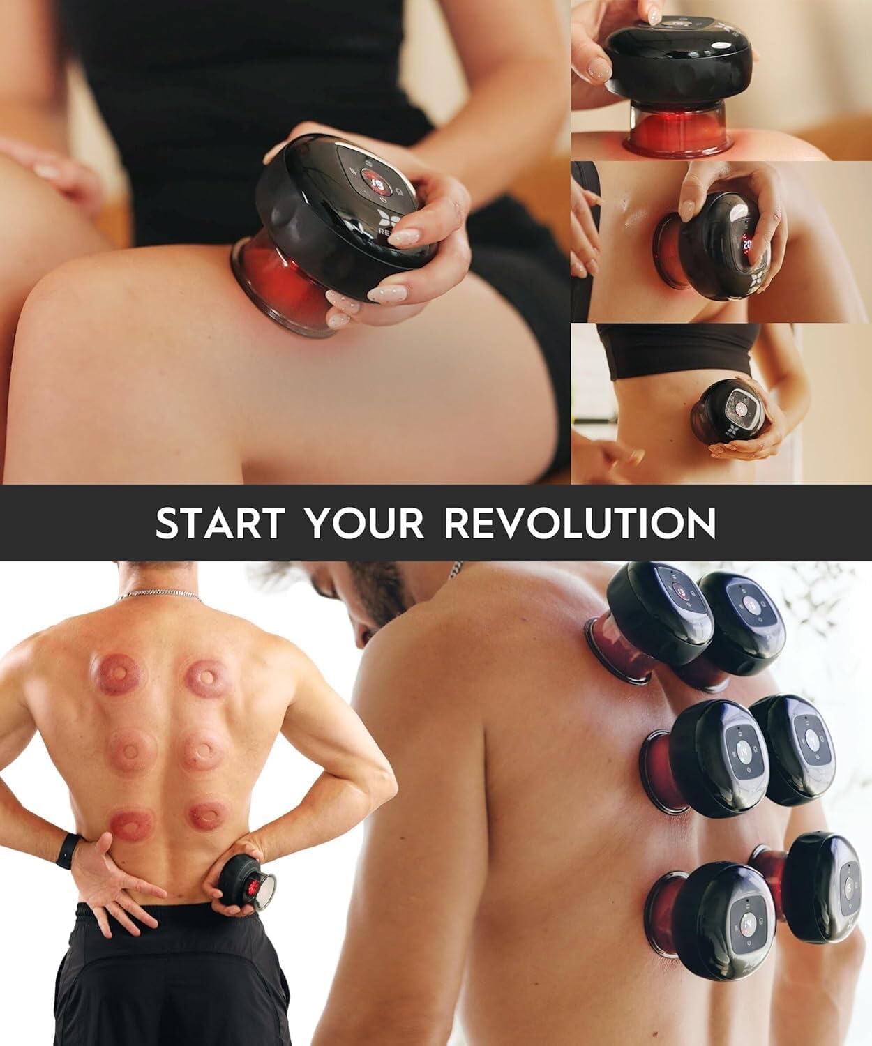 REVOMADIC REVO skin tightening support with targeted massage sessions.