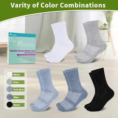 Revosoxs diabetic sock features moisture-wicking fabric to keep feet dry.