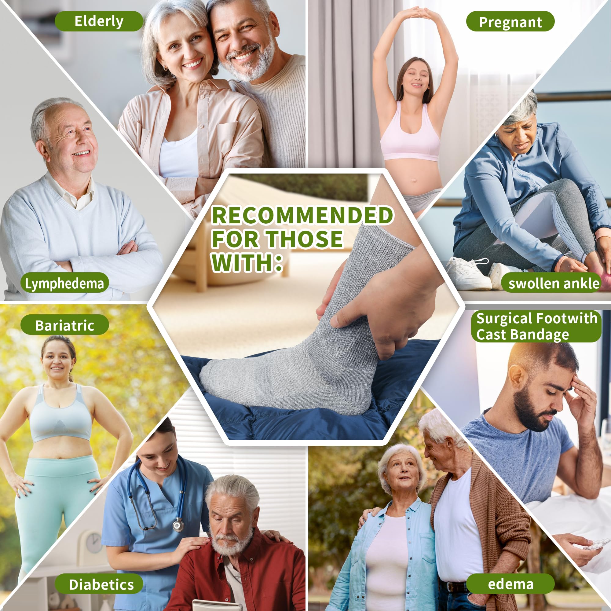 Revosoxs diabetic sock uses soft yarn blend for durable, cozy wear.