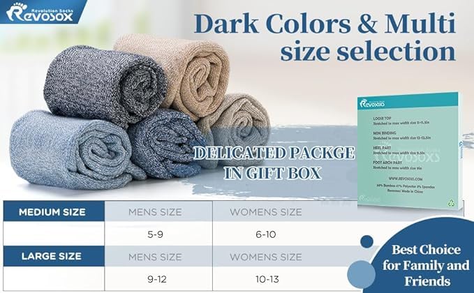 Revosoxs diabetic socks care instructions and machine washable convenience.