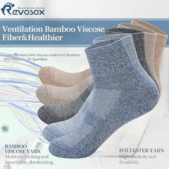 Revosoxs diabetic socks extra-width ankle offering easy slip-on and all-day comfort.