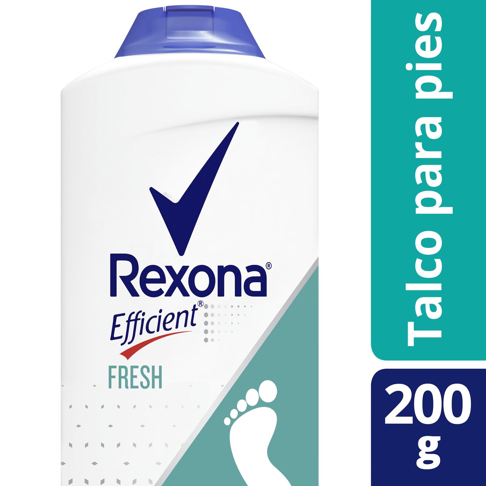 Rexona foot powder zinc oxide, anti-odor formula kept feet dry.