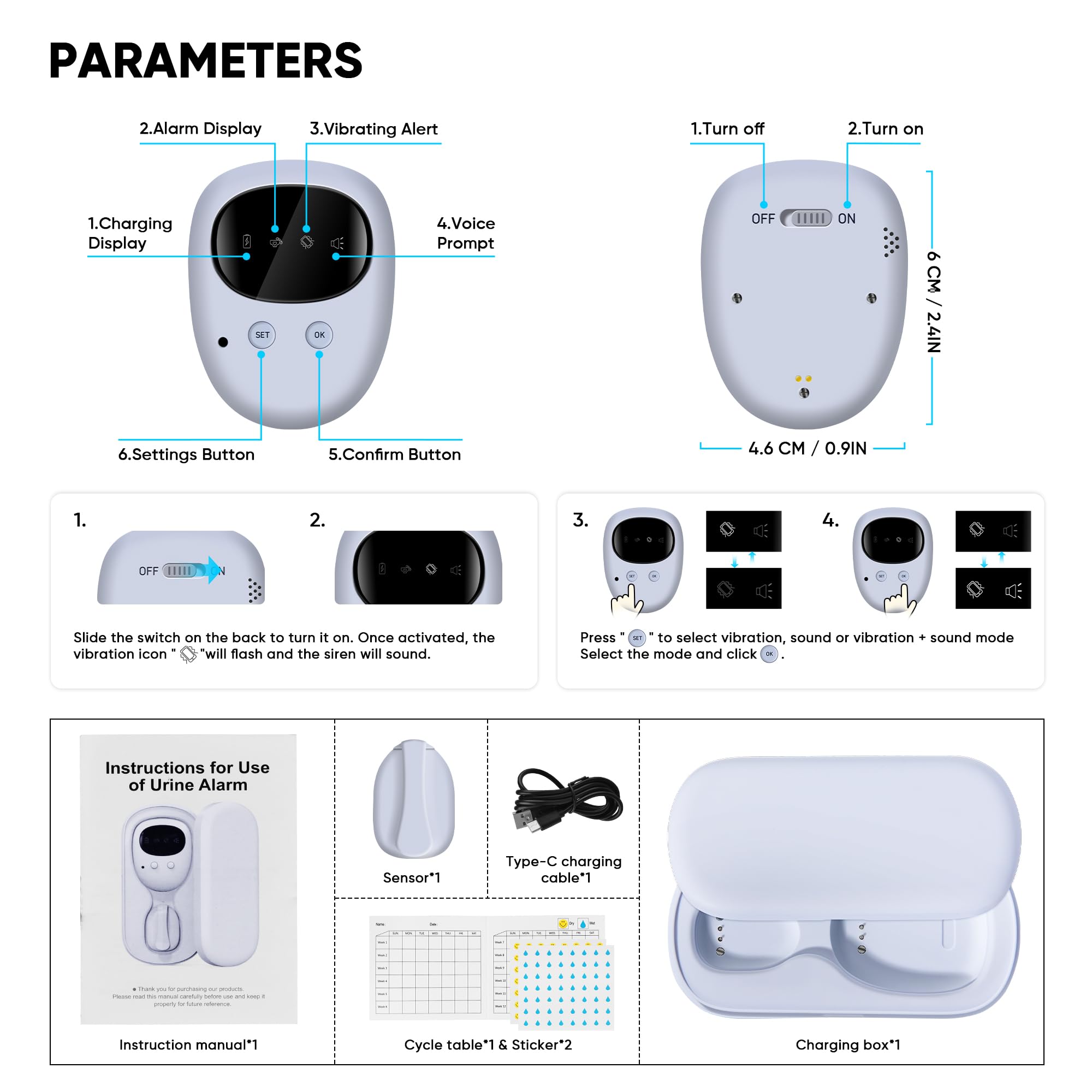 ReYang storage box keeps transmitter and receiver organized at home or traveling.