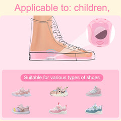 RFUNGUANGO insole with Airtag cover on toddler shoe, easy tracking during busy days.