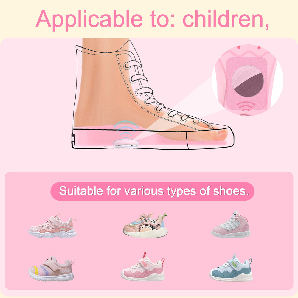 RFUNGUANGO kids insole in pink rainbow delivers discreet comfort.