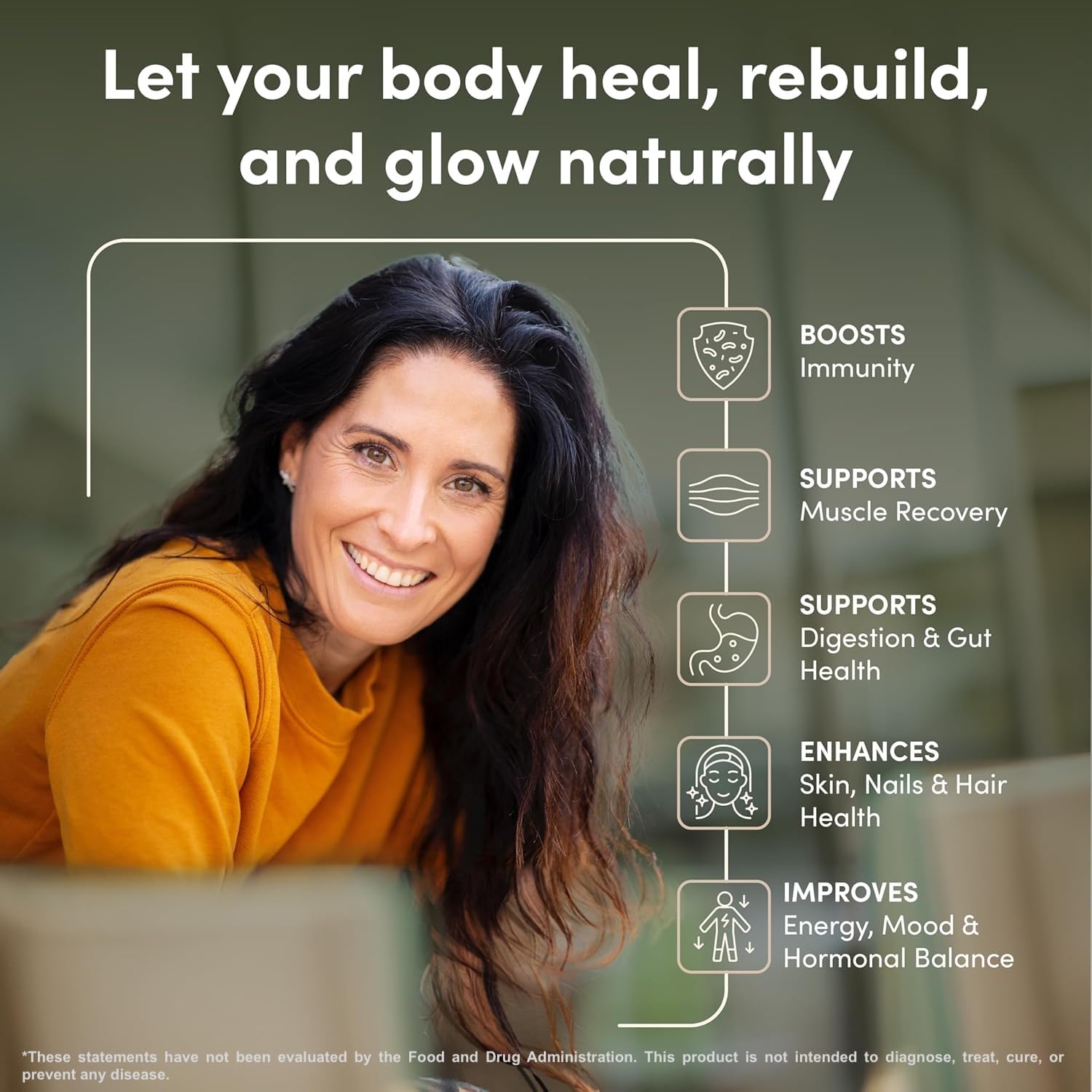 RHEASILVIA bottle label highlights immunoglobulins and lactoferrin for immune support
