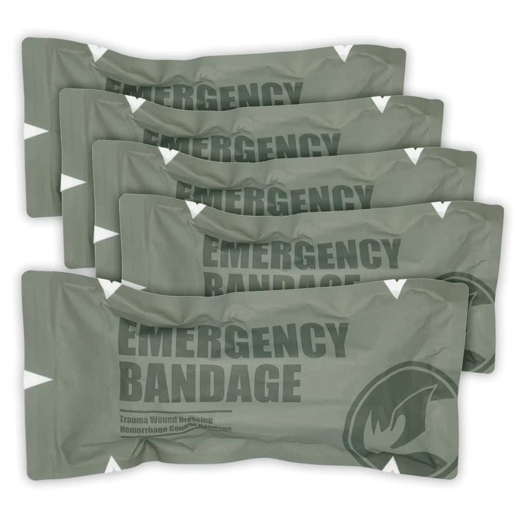 RHINO RESCUE 6in bandage with non-adherent pad providing hemorrhage control.