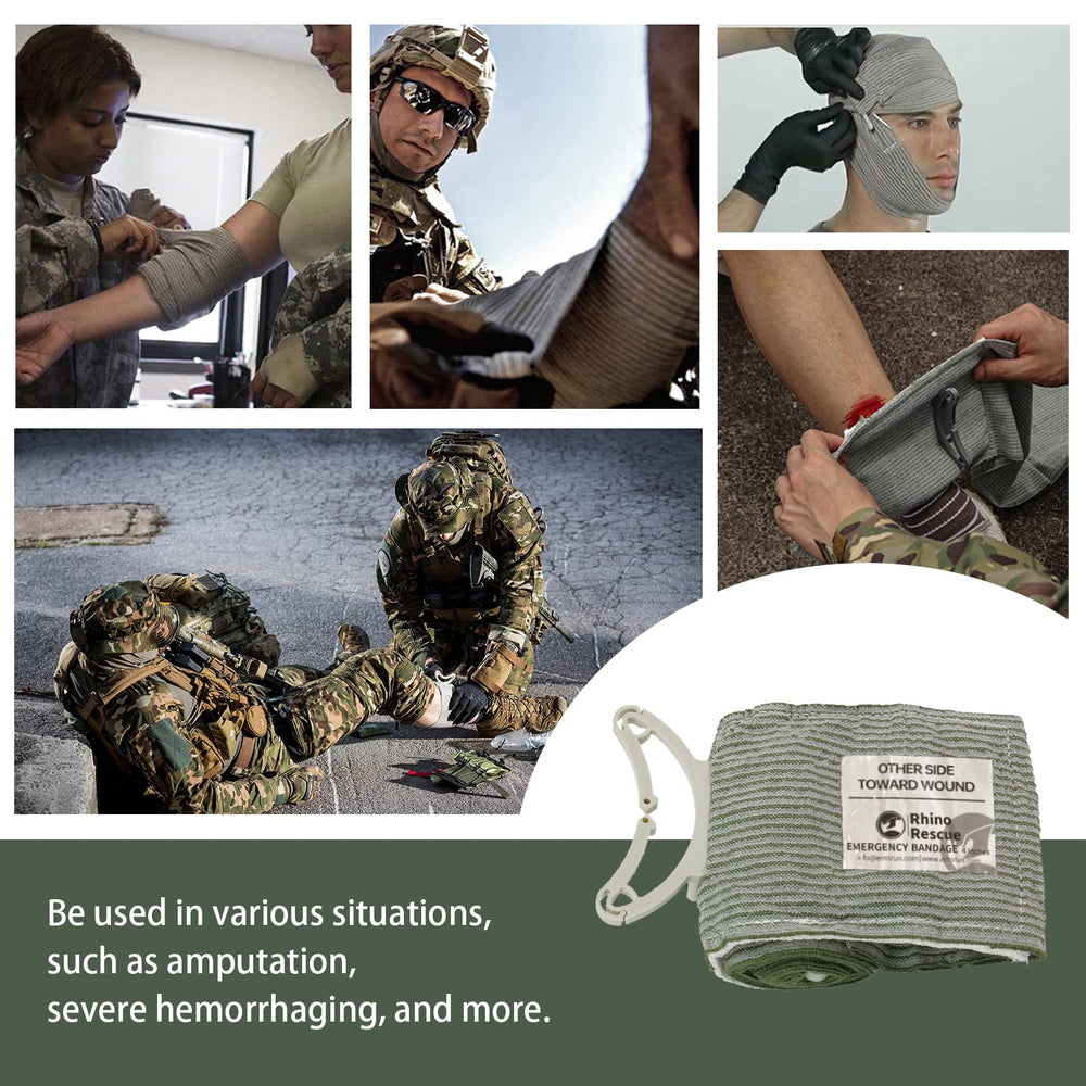 RHINO RESCUE quick-apply design aids one-handed use.