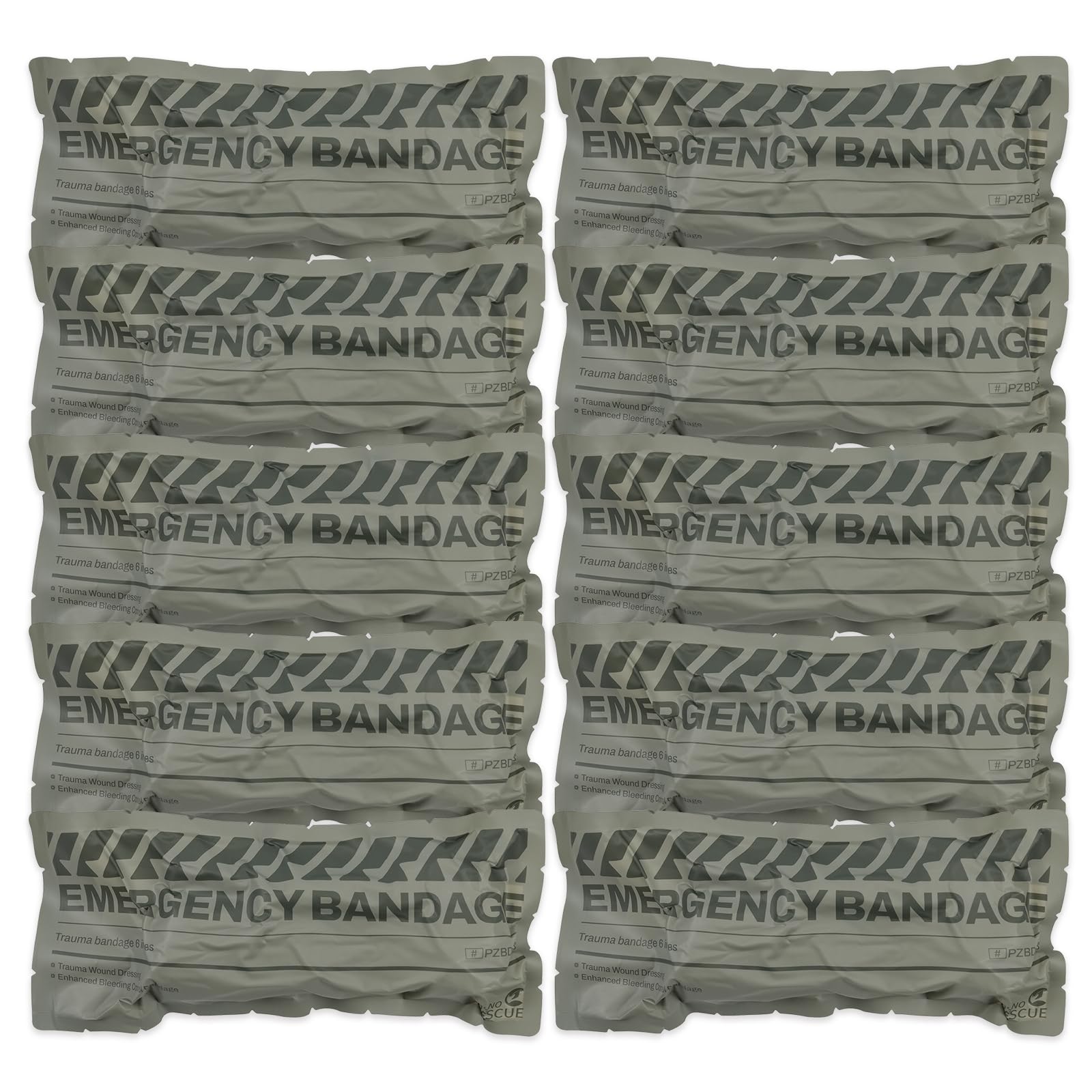 RHINO RESCUE 6inch emergency bandage packaging for easy carry and quick access
