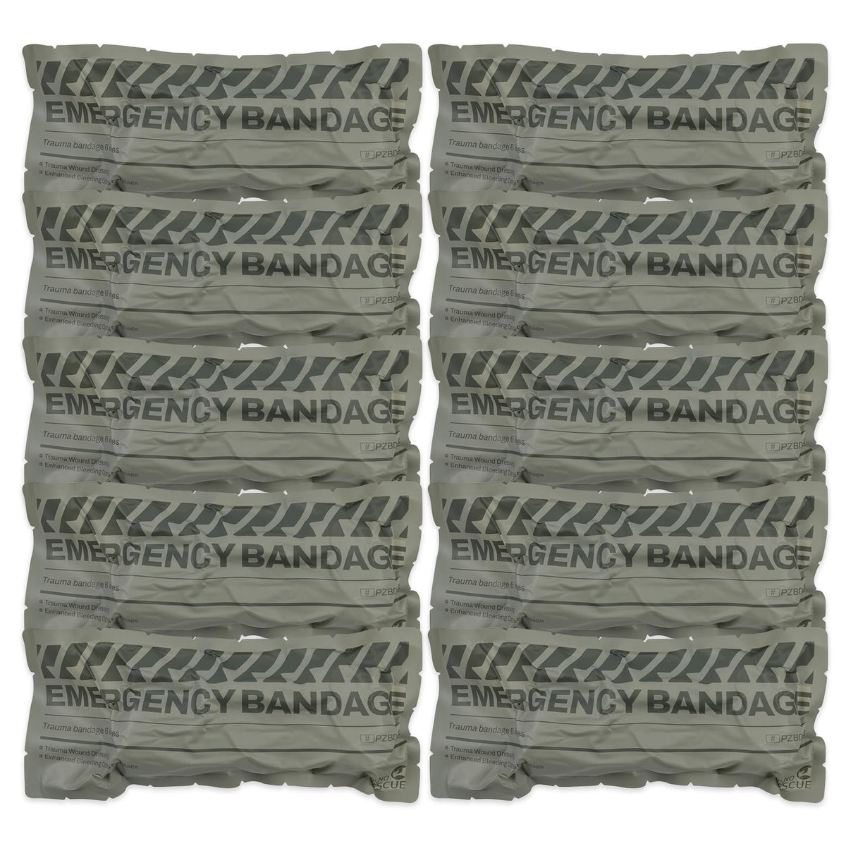 RHINO RESCUE 6inch emergency bandage packaging for easy carry and quick access